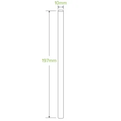 10mm Jumbo Red Stripe BioStraw