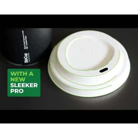 90mm Large Natural Plant Fibre BioCup Lid
