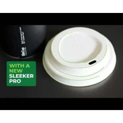90mm Large White Plant Fibre BioCup Lid