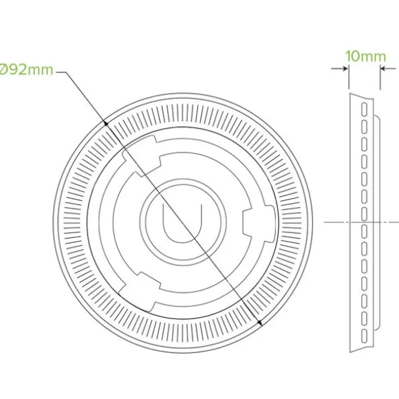 90mm PLA Clear Flat Cold Paper BioCup Lid
