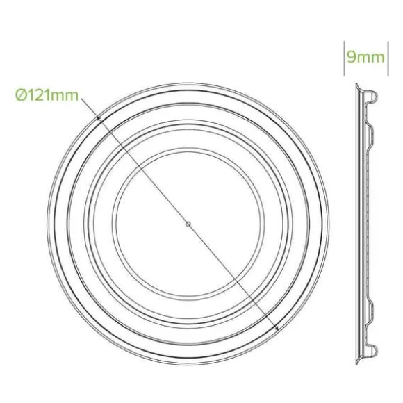 12oz-32oz White Plant Fibre BioBowl Lid