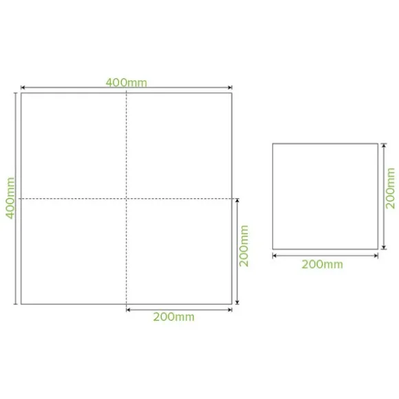 2-Ply 1/4 Fold White Corner Embossed Dinner BioNapkin
