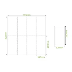 2-Ply 1/8 Fold White Dinner BioNapkin