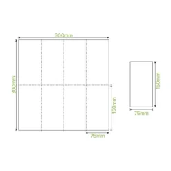 1-Ply 1/8 Fold White Lunch BioNapkin