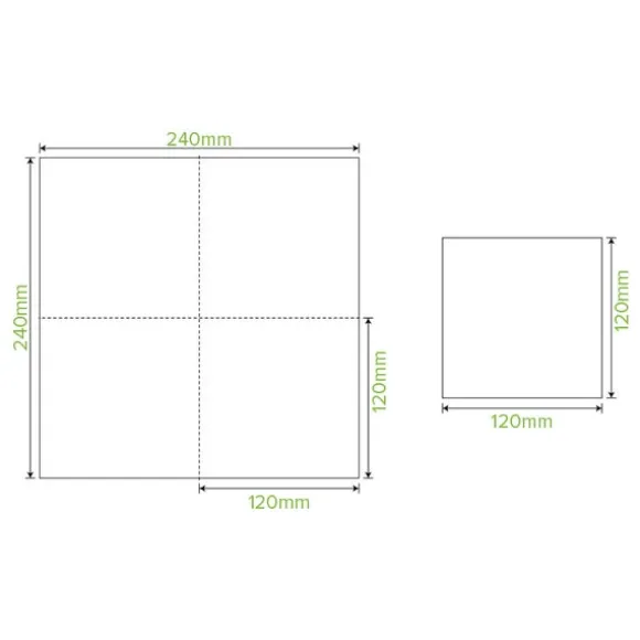 2-Ply Natural Corner Embossed Cocktail BioNapkin