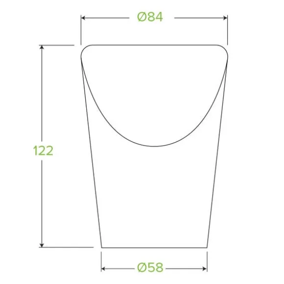 Small Paper Chip BioCup