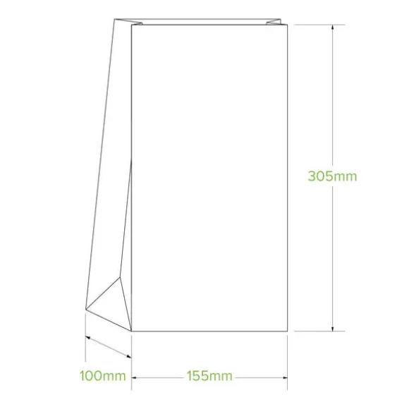 #8 SOS White Paper Bag