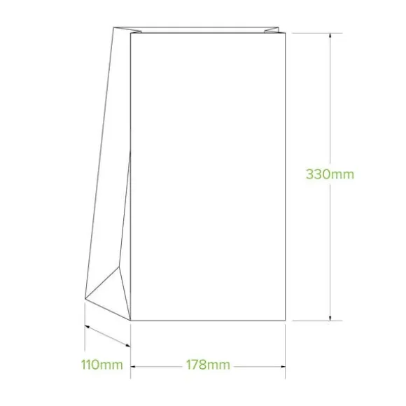 #12 SOS White Paper Bag