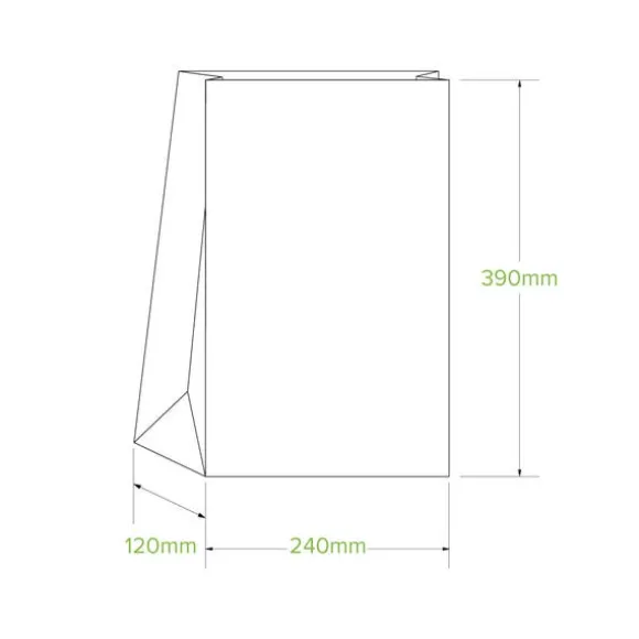 #16 SOS White Paper Bag