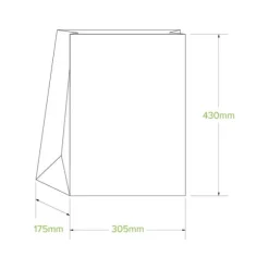 #20 SOS White Paper Bag