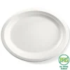 32x25cm / 12.5x10" Oval Plant Fibre Plate