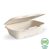 20x15x5cm / 7.5x5x1.9in Natural Plant Fibre Clamshell