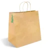 355x220x370mm Jumbo Twist Handle Kraft Paper Bags